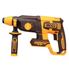 Marteau perforateur sans fil SDS+ ING-CO - 20V - 2.5J - 1100 tr/mn - Avec forets et burin - Sans batterie ni chargeur