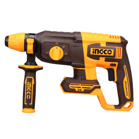 Marteau perforateur sans fil SDS+ ING-CO - 20V - 2.5J - 1100 tr/mn - Avec forets et burin - Sans batterie ni chargeur