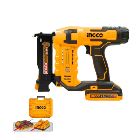 Cloueur sans fil ING-CO - 20V - 3 clous/sec - 3600 clous 25mm inclus - Sans batterie ni chargeur