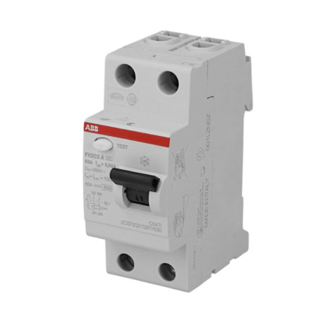 Interrupteur différentiel FH202 ABB - 63A - Type A