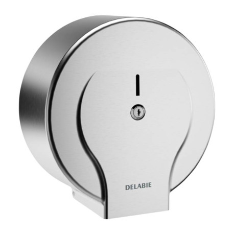 Distributeur de papier toilette Delabie - Pour bobine de 400 m - Poli satiné