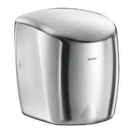 Sèche-mains à air pulsé HIGHFLOW Delabie - 1350W - Inox poli satiné