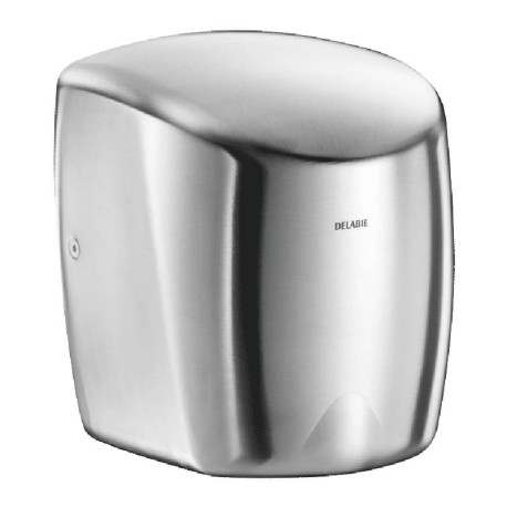 Sèche-mains à air pulsé HIGHFLOW Delabie - 1350W - Inox poli satiné