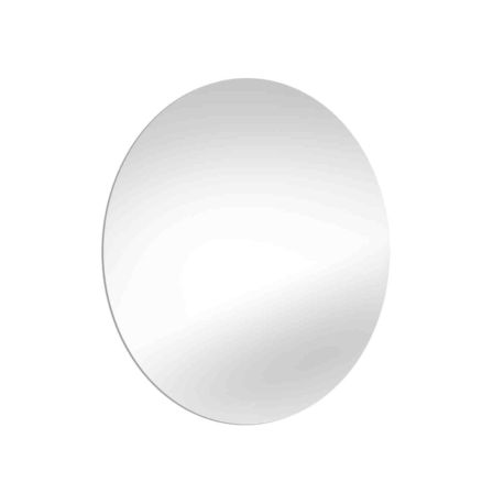 Miroir de salle de bains rond Cassiopeia Emuca - Avec rétroéclairage LED décoratif - Ø60cm - 20W+12W - Alu et verre
