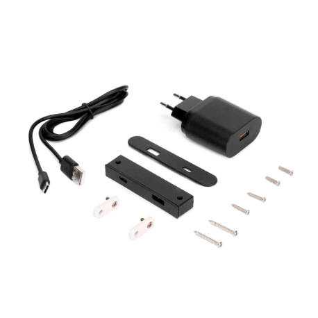 Connecteur USB A+C Linky Emuca - Pose encastrée - 5V DC 2A (10W)  - Plastique - Noir