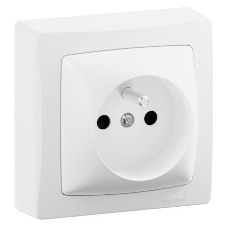 Prise 2P+T Legrand - 16A - 250V - Blanc