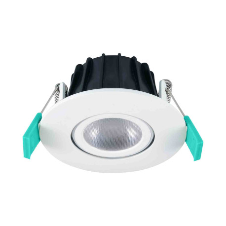 Spot LED encastré orientable Obico Sylvania - Rond Ø81mm - 5.4W - 3CCT - 550Lm - IP65 - Blanc - Dimmable