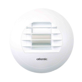 Bouche hygroréglable BHC 10/40-75EB 125L Atlantic - Cuisine - ø125mm - 10 à 40 m³/h - Bouton poussoir