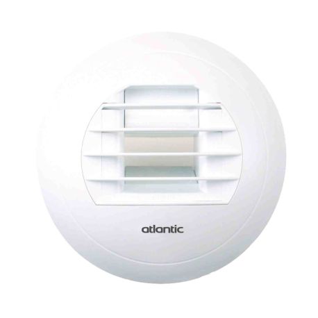 Bouche hygroréglable BHC 10/45-105EB 125L Atlantic - Cuisine - ø125mm - 10 à 45 m³/h - Bouton poussoir