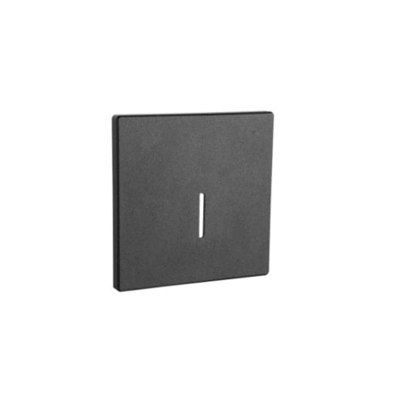 Collerette magnétique carrée Be-Led - Ouverture ligne - Pour encastré mural EYE II - Noir