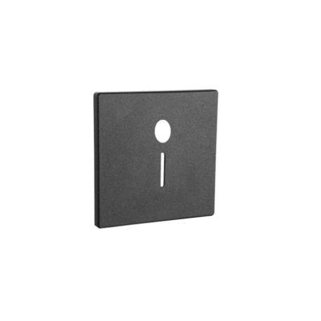 Collerette magnétique carrée Be-Led - Ouverture ligne - Pour encastré mural EYE II Sensor - Noir