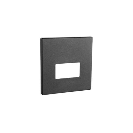 Collerette magnétique carrée Be-Led - Ouverture rectangle - Pour encastré mural EYE II - Noir