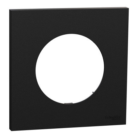 Lot de 20 plaques Odace Schneider Electric - 1 poste - Noir Onyx