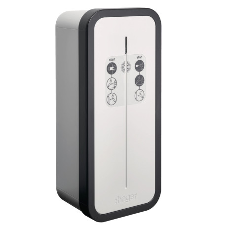 Borne de recharge VE WITTY Hager - 1x22kW 3P T2 +TE IP RFID