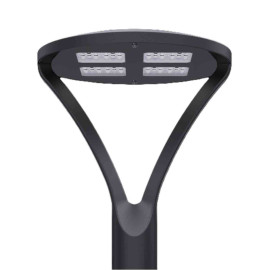 Lanterne extérieure ORO Be-Led - 30/40/60W - 3CCT - IP66 - Noir - Diffuseur asymétrique