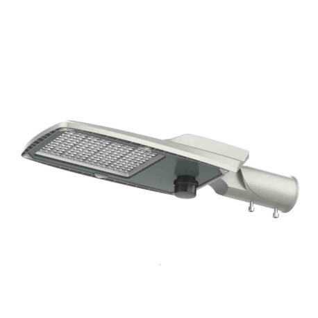 Lanterne extérieure ASY Be-Led - 60W - 3000K - IP66 - Blanc - Avec détecteur HF - Difffuseur asymétrique