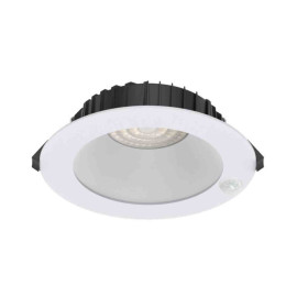 Downlight encastré TUTTI SENSOR Be-Led - 12W - 3CCT - IP54 façade - Blanc - Avec détecteur