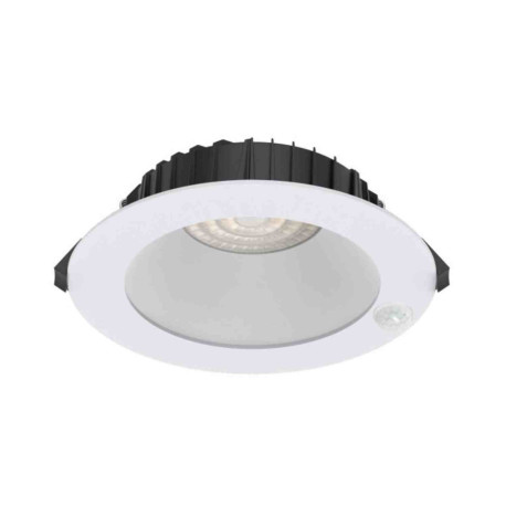 Downlight encastré TUTTI SENSOR Be-Led - 12W - 3CCT - IP54 façade - Blanc - Avec détecteur