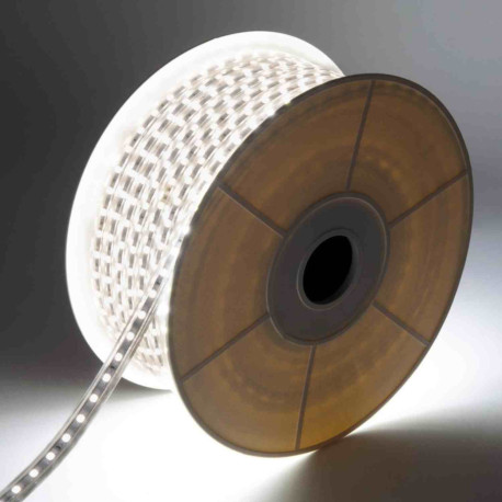 Bandeau LED en rouleau Be Led - Pack chantier 50m - 6W/m - 4000K - IP65 - Avec prise 230V