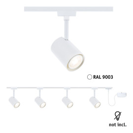Kit de démarrage Luxe - Alimentation déportée - URail Paulmann - Blanc