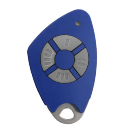 Télécommande bi-technologie Mifare Intratone - 4 canaux - 868Mhz - Bleue