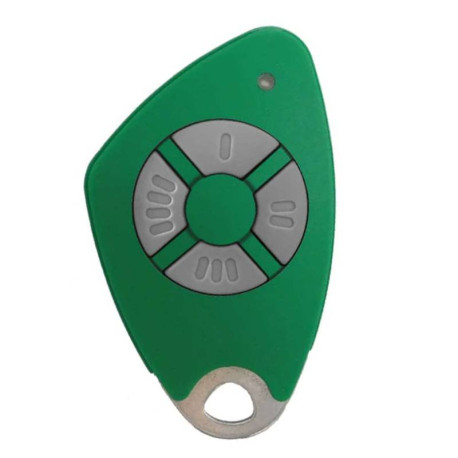 Télécommande bi-technologie Mifare Intratone - 4 canaux - 868Mhz - Verte