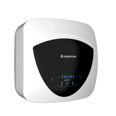 Chauffe-eau électrique sur-évier Andris Elite Wifi Ariston - 15 L - Mural - 2000W - Blanc/noir
