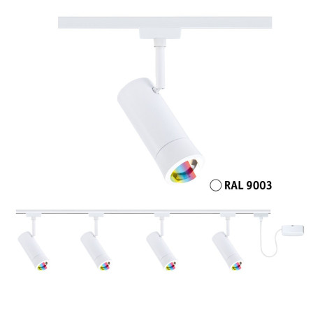 Kit de démarrage Tarie - Alimentation déportée - URail Paulmann - Blanc