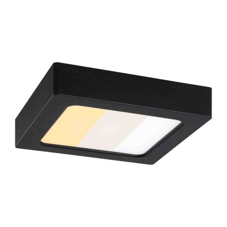 Panneau LED Abia 2 Paulmann - Carré - 170 x 170 mm - 2700-4000 K - 9,5 W - Noir