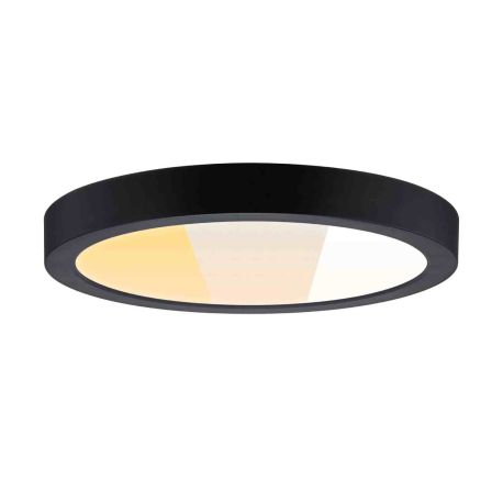 Panneau LED Abia 2 Paulmann - Rond - Ø300mm - 2700-4000K - 14W - Noir