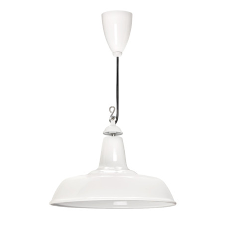 Suspension Nostalgie Aric - E27 - Blanc