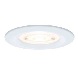 Spot LED encastré Nova GU10 Flat rigide Paulmann - Rond - 4.9W - 4000K - IP44 - Blanc - Non dimmable