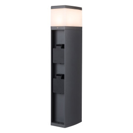 Borne LED extérieure 2P Aric - G9 - 2 prises - 400mm - Anthracite
