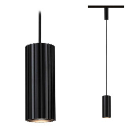 Suspension sur rail Lirena URail Paulmann - GU10 - 10W max - 230V - Noir mat