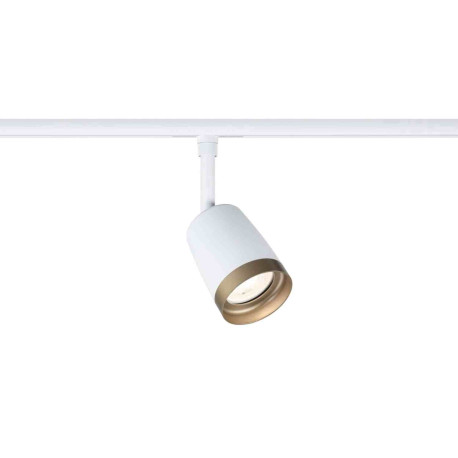 Spot sur rail Cover URail Paulmann - GU10 - 10W max - Dimmable - 230V - Blanc/ Doré