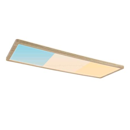 Panneau LED Atria Shine White Select Paulmann - Rectangulaire - 15,2 W - 3000 K - 6500 K - IP44 - Bois