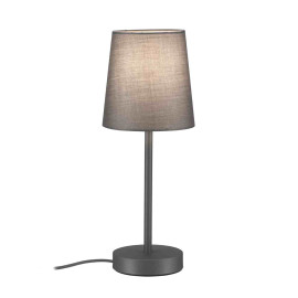 Lampe à poser Stellan II Paulmann - E27 - 20W - Métal/Tissu - Gris