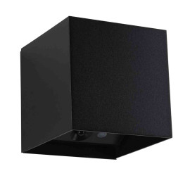 Lampe murale rechargeable à LED Nyara Paulmann - Carrée - 2x1W - 3000K - IP44 - Noir