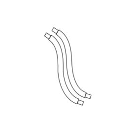 Jeu de 2 bretelles d'alimentation bleu/noir RX Protect Eur'Ohm - Section 16mm² - Longueur 90cm - Avec embouts 18mm