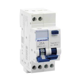 Disjoncteur différentiel 1P+N 25A RX Protect - Type AC - Courbe C - 30mA/ 4.5kA - Borne à vis