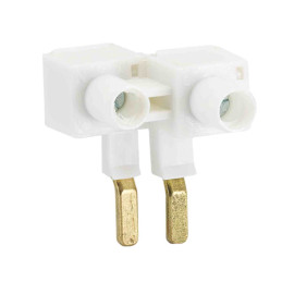 Borne à vis double Eur'Ohm - Pour cage à vis - 16/25mm² mm - 63A max - 400V AC