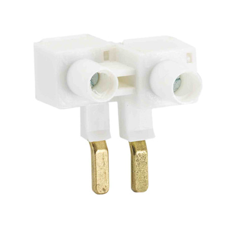 Borne à vis double Eur'Ohm - Pour cage à vis - 16/25mm² mm - 63A max - 400V AC