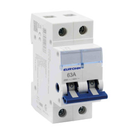 Interrupteur sectionneur modulaire 2P RX Protect Eur'Ohm - 2x63A - 4kV - IP20