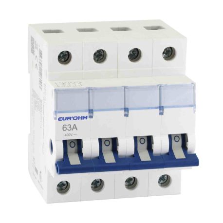 Interrupteur sectionneur modulaire 4P RX Protect Eur'Ohm - 4x63A - 4kV - IP20