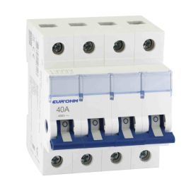 Interrupteur sectionneur modulaire 4P RX Protect Eur'Ohm - 4x40A - 4kV - IP20