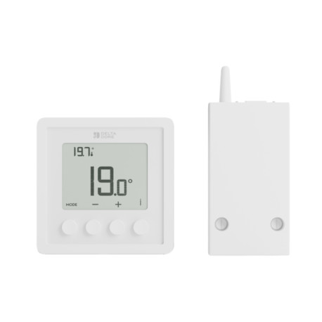 Thermostat sans-fil RF130 Delta Dore - Pour radiateur électrique sans fil pilote - Blanc