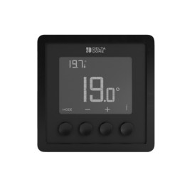 Thermostat d'ambiance Tybox Control Delta Dore - Sans fil - Noir