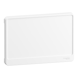 Porte Styl blanche pour panneau de contrôle / bloc de commande et coffret de répartition Resi9 - 18 modules - 1 rangée