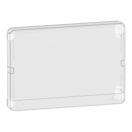 Porte Styl transparente pour panneau de contrôle / bloc de commande et coffret de répartition Resi9 - 18 modules - 1 rangée