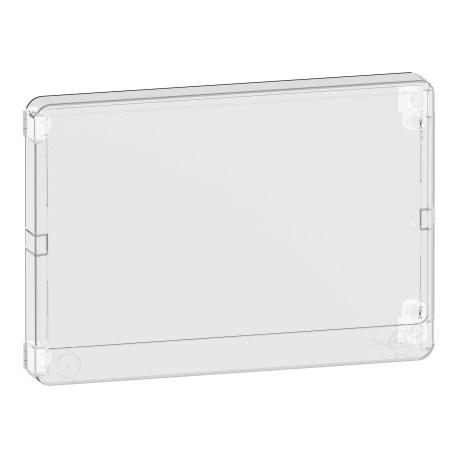 Porte Styl transparente pour panneau de contrôle / bloc de commande et coffret de répartition Resi9 - 18 modules - 1 rangée